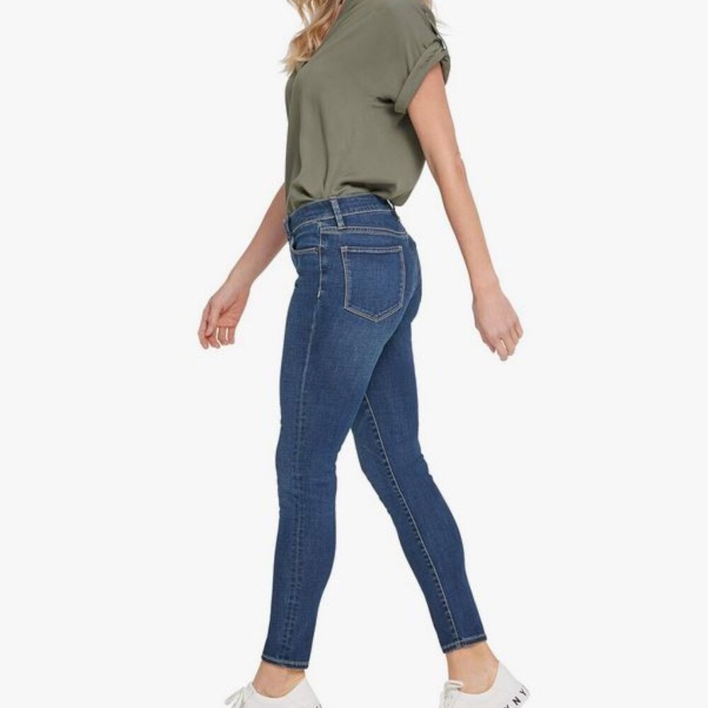 DKNY Skinny Jeans Mid Rise Dark Wash Women's 4